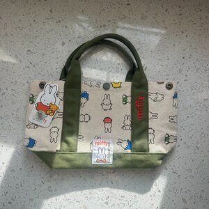 Miffy Mini Tote Bag – Olive Green Trim